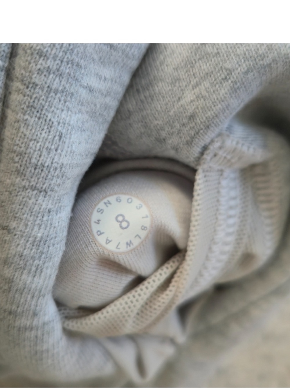 Light Gray Women’s Lounge Shorts with Drawstring - Picture 4 of 5